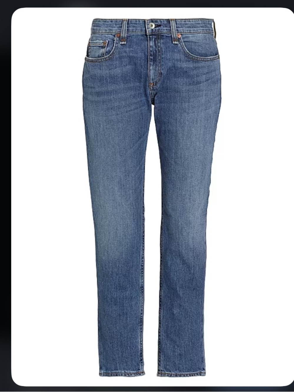 rag & bone
Dre Low-Rise Slim Boyfriend Jeans light medium wash denim summer $228